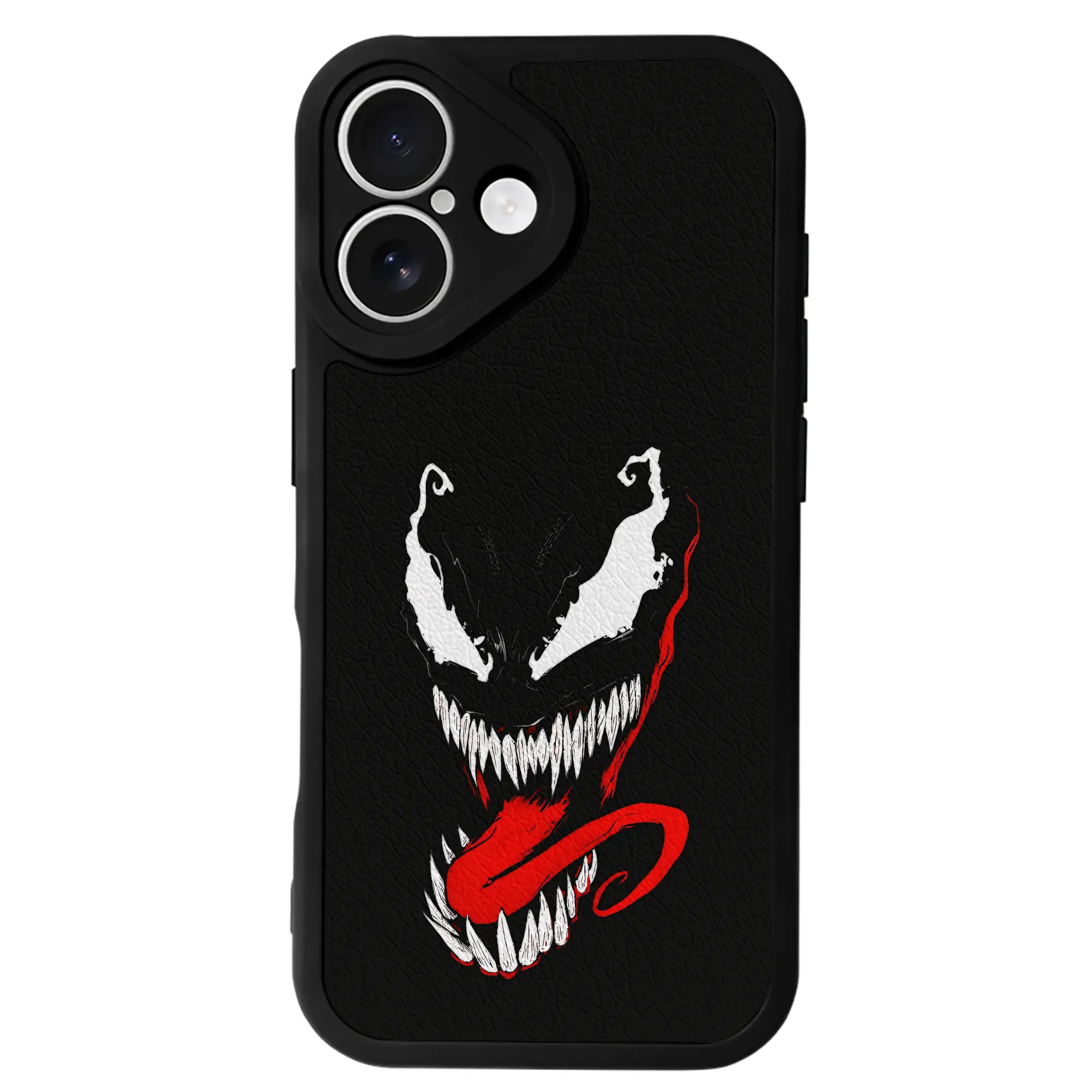 ヴェノム グッズ,ヴェノム - IPhone 16シリーズ対応 ・ シリコンスマホケース ・ レザー調 ・ 高精度フィット ・ 耐衝撃 ・ ワイヤレス充電対応 ・ 精密カット